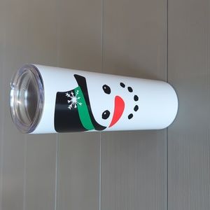 NWOT Winter White Snowman Insulated Travel Tumbler 14-16oz